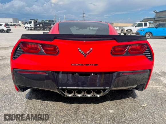 2016 Chevrolet Corvette 1LT with VIN 1G1YB2D75G5104618, listed as a Copart auction lot 62135955 with 72,712 mi miles and Salvage title. Bid and sale history available at DreamBid. Image 6.