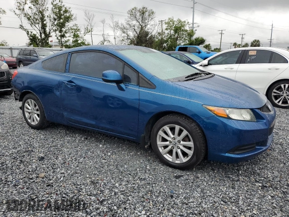 2012 Honda Civic Cpe EX-L with VIN 2HGFG3B9XCH518282, listed as a Copart auction lot 52096665 with 140,021 mi miles and Salvage Title. Bid and sale history available at carsss.com. Image 4.