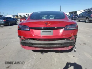 2022 Tesla Model S with VIN 5YJSA1E57NF478036, listed as a Copart auction lot 42147205 with 44,576 mi miles and Salvage title. Bid and sale history available at DreamBid. Image 6.