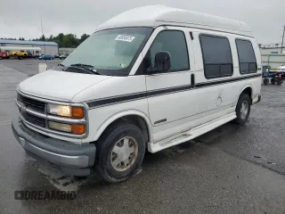 1998 Chevrolet Express Cargo YF7 Upfitter z VIN 1GBFG15M5W1095895, wystawiony jako Copart lot #60656875 z przebiegiem 214 852 mil mil oraz Szkoda całkowita • Salvage title. Historia ofert i sprzedaży dostępna na DreamBid. Obrazek 1.
