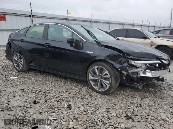 2018 Honda Clarity Plug-In Hybrid Touring with VIN JHMZC5F36JC013265, listed as a Copart auction lot 82575623 with 100,748 mi miles. Bid and sale history available at carsss.com. Image 4.