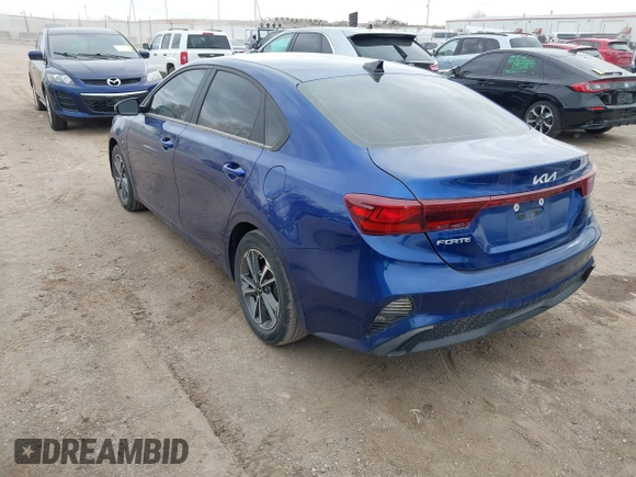 2023 Kia Forte LXS with VIN 3KPF24ADXPE573180, listed as a IAAI auction lot 41877160 with 34,876 mi miles. Bid and sale history available at carsss.com. Image 3.