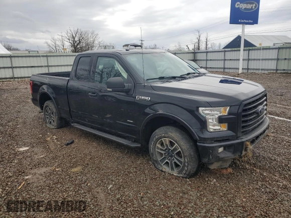2016 Ford F-150 XLT with VIN 1FTEX1EP1GFD57885, listed as a Copart auction lot 48910695 with 75,884 mi miles and Salvage Title. Bid and sale history available at carsss.com. Image 4.