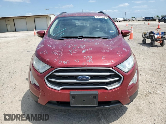 2019 Ford EcoSport SE z VIN MAJ3S2GE4KC302791, wystawiony jako Copart lot #53673525 z przebiegiem 54 600 mil mil oraz Czysty tytuł • Clean title. Historia ofert i sprzedaży dostępna na DreamBid. Obrazek 5.