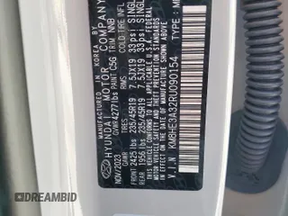 2024 Hyundai Kona Limited with VIN KM8HE3A32RU090154, listed as a Copart auction lot 52388295 with 4,184 mi miles and Salvage Title. Bid and sale history available at carsss.com. Image 13.
