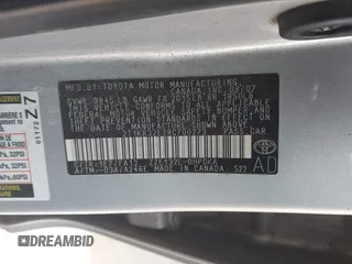 2008 Toyota Matrix STD with VIN 2T1KR32E28C700273, listed as a IAAI auction lot 42006015 with 223,646 mi miles and . Bid and sale history available at DreamBid. Image 9.