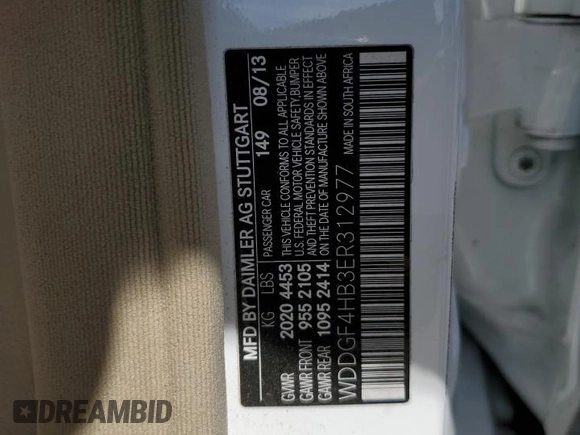 2014 Mercedes-Benz C 250 Sport with VIN WDDGF4HB3ER312977, listed as a Copart auction lot 52712205 with 133,862 mi miles and Salvage title. Bid and sale history available at DreamBid. Image 12.