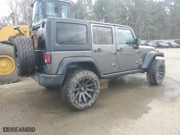 2018 Jeep Wrangler JK Unlimited Sport S with VIN 1C4HJWDG9JL927864, listed as a Copart auction lot 49345095 with 107,087 mi miles and Salvage Title. Bid and sale history available at carsss.com. Image 3.