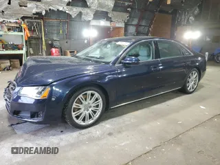 2014 Audi A8 3.0L TDI with VIN WAURMAFD0EN000857, listed as a Copart auction lot 51054765 with 112,505 mi miles and Non repairable. Bid and sale history available at DreamBid. Image 1.