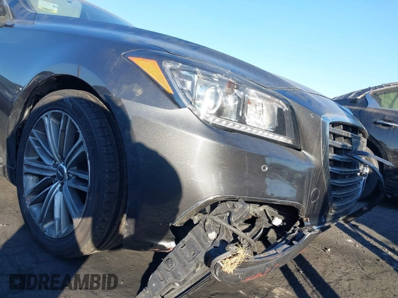 2018 Genesis G80 3.8L z VIN KMHGN4JE7JU262623, wystawiony jako IAAI lot #41230215 z przebiegiem 94 006 mil mil oraz . Historia ofert i sprzedaży dostępna na DreamBid. Obrazek 18.