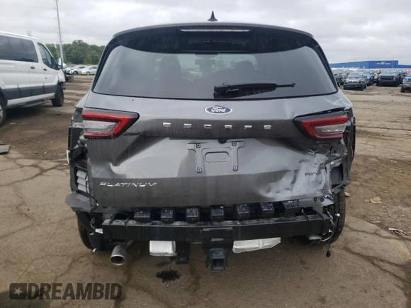 2024 Ford Escape Platinum with VIN 1FMCU9JA5RUA40847, listed as a Copart auction lot 72131814 with 1,509 mi miles and Salvage Title. Bid and sale history available at DreamBid. Image 6.