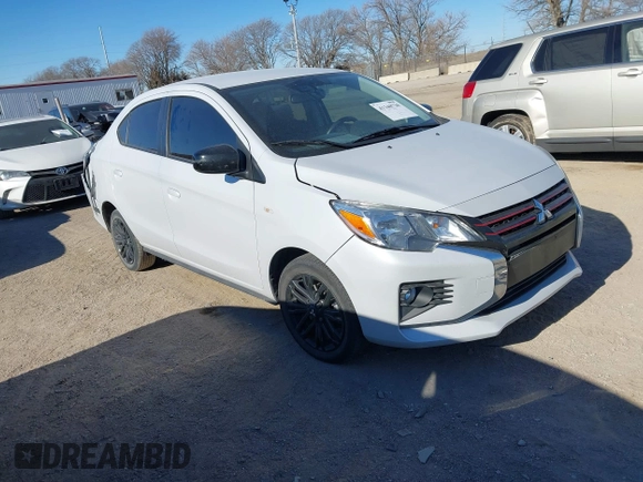 2022 Mitsubishi Mirage ES z VIN ML32FUFJ5NHF03326, wystawiony jako IAAI lot #41340720 z przebiegiem 15 621 mil mil oraz . Historia ofert i sprzedaży dostępna na DreamBid. Obrazek 1.