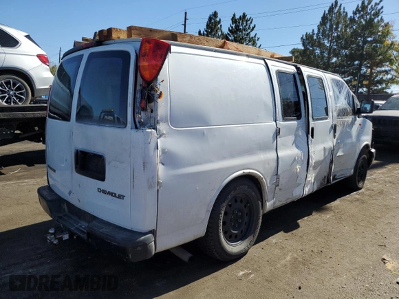 2005 Chevrolet Express Cargo z VIN 1GCFG15X751112877, wystawiony jako Copart lot #77494014 z przebiegiem 349 555 mil mil oraz Czysty tytuł • Clean title. Historia ofert i sprzedaży dostępna na DreamBid. Obrazek 3.