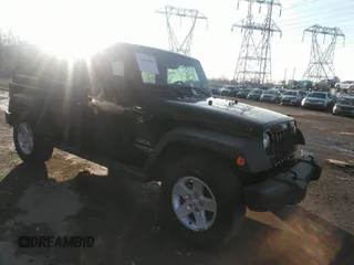 2017 Jeep Wrangler Unlimited Sport with VIN 1C4BJWDG8HL690607, listed as a IAAI auction lot 38422498 with 32,633 mi miles and . Bid and sale history available at DreamBid. Image 1.