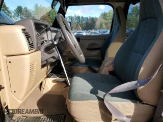 2002 Jeep Wrangler Sahara with VIN 1J4FA59S42P726814, listed as a Copart auction lot 80045514 with 197,196 mi miles and Clean Title. Bid and sale history available at carsss.com. Image 7.