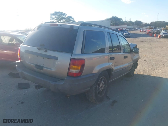 2004 Jeep Grand Cherokee Laredo with VIN 1J4GX48S44C284478, listed as a IAAI auction lot 41253167 with 1 mi miles. Bid and sale history available at carsss.com. Image 4.