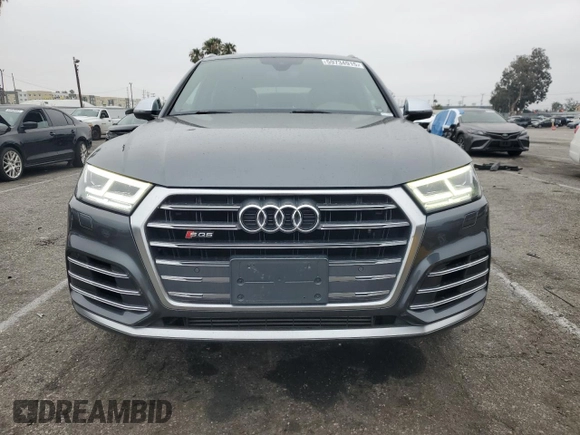 2018 Audi SQ5 Premium Plus with VIN WA1A4AFYXJ2025600, listed as a Copart auction lot 59734915 with 70,628 mi miles and Salvage title. Bid and sale history available at DreamBid. Image 5.