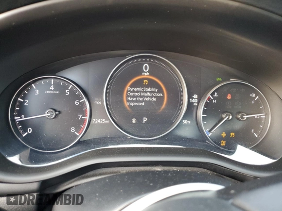 2019 Mazda 3 w/Select Pkg with VIN 3MZBPAAL0KM105265, listed as a Copart auction lot 86168054 with 72,425 mi miles and Salvage Title. Bid and sale history available at carsss.com. Image 9.