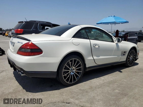 2009 Mercedes-Benz SL 55/63 AMG with VIN WDBSK70F09F156421, listed as a Copart auction lot 62588675 with 34,846 mi miles and Clean title. Bid and sale history available at DreamBid. Image 3.