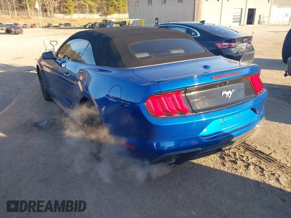 2018 Ford Mustang EcoBoost Premium with VIN 1FATP8UH1J5142908, listed as a IAAI auction lot 41912005 with 87,722 mi miles and . Bid and sale history available at DreamBid. Image 3.
