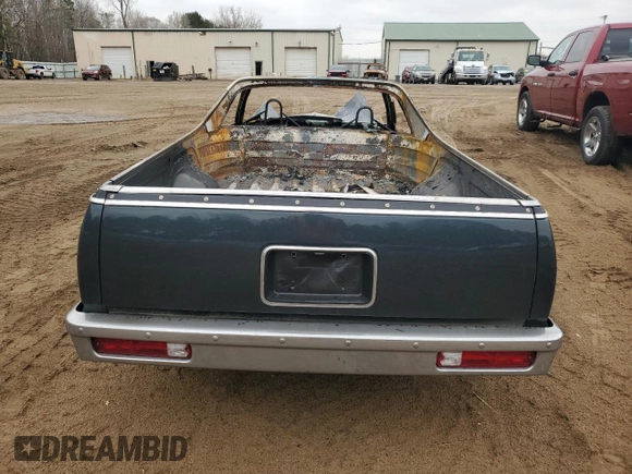1985 Chevrolet El Camino with VIN 3GCCW80H9FS905600, listed as a Copart auction lot 54216685 with 0 mi miles and Salvage Title. Bid and sale history available at carsss.com. Image 6.