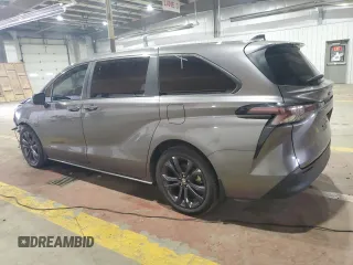 2023 Toyota Sienna LE with VIN 5TDKRKEC9PS153691, listed as a Copart auction lot 46716075 with 54,966 mi miles and Salvage Title. Bid and sale history available at carsss.com. Image 2.