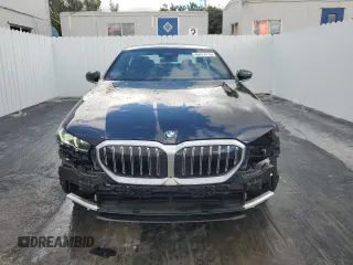 2025 BMW 5 Series 530i with VIN WBA43FJ02SCT20624, listed as a Copart auction lot 46817275 with 5,878 mi miles and Clean Title. Bid and sale history available at carsss.com. Image 5.