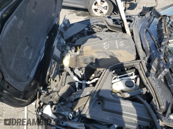 2024 Infiniti Q50 Red Sport 400 with VIN JN1FV7DPXRM660289, listed as a Copart auction lot 45370295 with 827 mi miles and Clean Title. Bid and sale history available at DreamBid. Image 11.