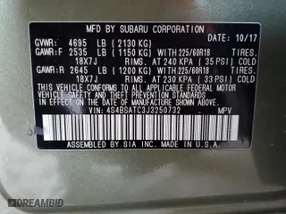 2018 Subaru Outback Touring with VIN 4S4BSATC3J3250732, listed as a Copart auction lot 49681135 with 104,186 mi miles and Salvage Title. Bid and sale history available at carsss.com. Image 13.