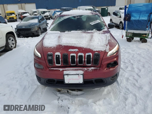 2017 Jeep Cherokee Sport with VIN 1C4PJMAB6HW647336, listed as a Copart auction lot 41542075 with 128,569 mi miles and Clean Title. Bid and sale history available at carsss.com. Image 5.