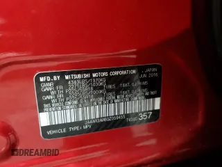 2016 Mitsubishi Outlander ES с VIN JA4AR3AW6GZ059455, выставлен на аукционе Copart как лот 53111585 с пробегом 105 828 миль миль и Списание • Salvage title. История ставок и продаж доступна на DreamBid. Изображение 15.