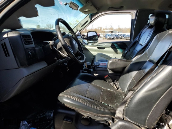 2003 Ford Super Duty F-250 XL with VIN 1FTNX21F13EA03707, listed as a Copart auction lot 44807685 with 0 mi miles and Salvage Title. Bid and sale history available at carsss.com. Image 7.