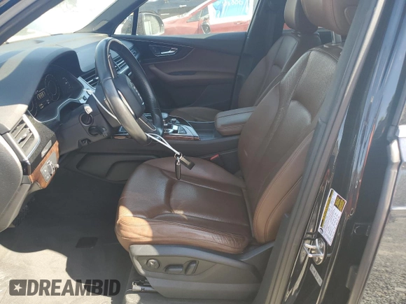 2017 Audi Q7 Premium Plus with VIN WA1LAAF74HD031710, listed as a Copart auction lot 52787805 with 57,298 mi miles and Salvage Title. Bid and sale history available at DreamBid. Image 7.