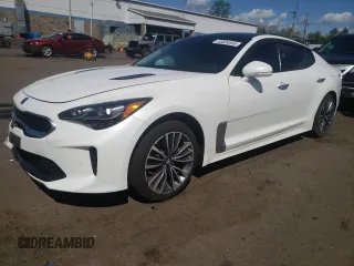 2018 Kia Stinger Premium with VIN KNAE25LA2J6026466, listed as a Copart auction lot 55504895 with 96,032 mi miles and Salvage Title. Bid and sale history available at DreamBid. Image 1.