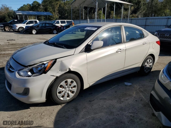 2016 Hyundai Accent SE with VIN KMHCT4AE3GU137051, listed as a Copart auction lot 87105534 with 145,941 mi miles and Salvage Title. Bid and sale history available at carsss.com. Image 1.