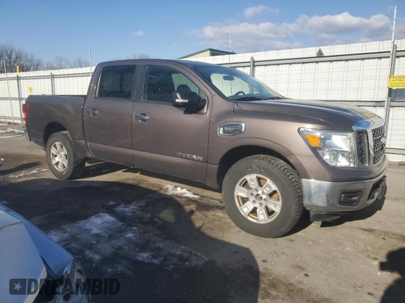 2017 Nissan Titan S with VIN 1N6AA1EJ8HN522119, listed as a Copart auction lot 42804705 with 139,582 mi miles and Salvage Title. Bid and sale history available at carsss.com. Image 4.