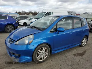 2007 Honda Fit Sport with VIN JHMGD38607S001532, listed as a Copart auction lot 45642795 with 113,651 mi miles and Salvage Title. Bid and sale history available at carsss.com. Image 1.