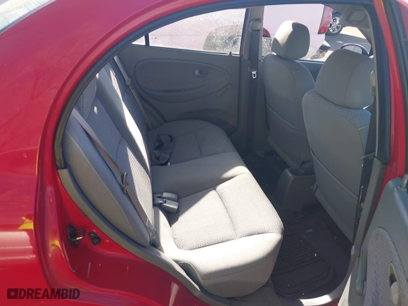 2002 Kia Rio with VIN KNADC123126182360, listed as a IAAI auction lot 41526651 with 82,052 mi miles. Bid and sale history available at carsss.com. Image 8.