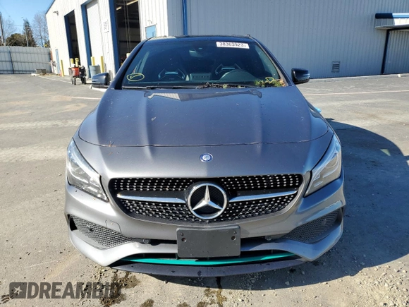 2017 Mercedes-Benz CLA with VIN WDDSJ4EB7HN440955, listed as a Copart auction lot 38363923 with 56,973 mi miles. Bid and sale history available at carsss.com. Image 5.