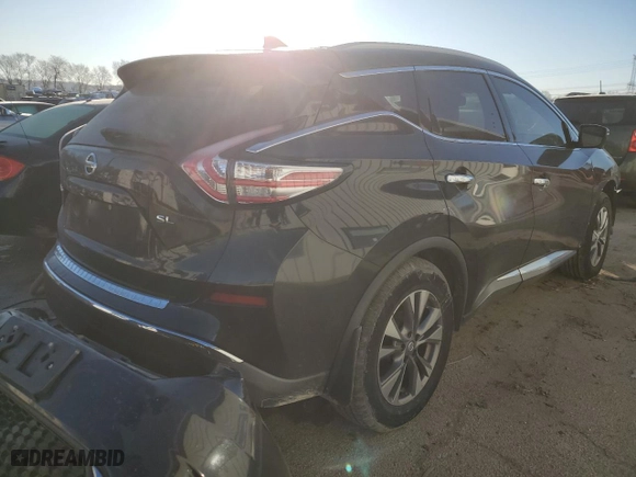 2017 Nissan Murano SV with VIN 5N1AZ2MG6HN167468, listed as a Copart auction lot 88725645 with 86,411 mi miles and Salvage Title. Bid and sale history available at carsss.com. Image 3.