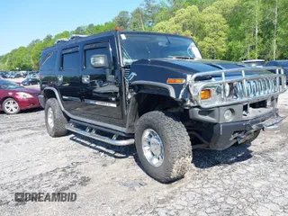2003 Hummer H2 with VIN 5GRGN23UX3H144234, listed as a IAAI auction lot 41654777 with 192,841 mi miles. Bid and sale history available at carsss.com. Image 1.