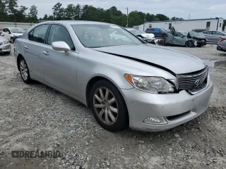 2007 Lexus LS 460 with VIN JTHBL46F175014438, listed as a Copart auction lot 62513655 with 128,213 mi miles and Salvage title. Bid and sale history available at DreamBid. Image 4.