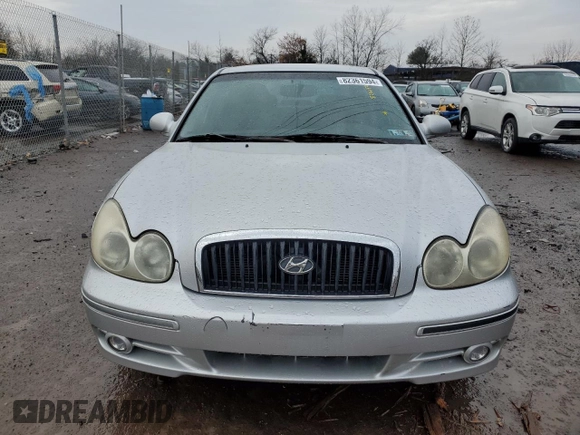 2005 Hyundai Sonata GLS with VIN KMHWF35H45A165863, listed as a Copart auction lot 82361594 with 75,162 mi miles and Salvage Title. Bid and sale history available at carsss.com. Image 5.