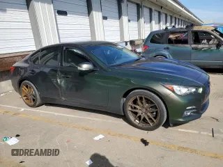 2017 Infiniti Q50 Sport with VIN JN1EV7AP7HM738218, listed as a Copart auction lot 46618795 with 96,763 mi miles and Non repairable. Bid and sale history available at DreamBid. Image 4.