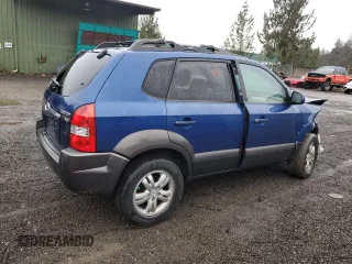 2007 Hyundai Tucson SE with VIN KM8JN12D17U520069, listed as a Copart auction lot 84058614 with 158,352 mi miles and Salvage Title. Bid and sale history available at carsss.com. Image 3.