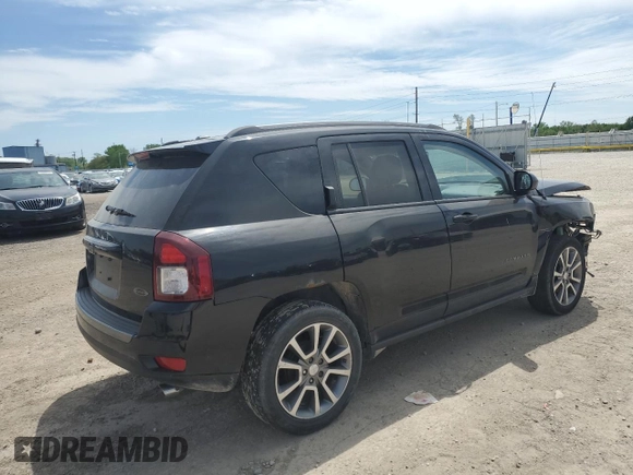2016 Jeep Compass Sport SE with VIN 1C4NJCBA8GD649929, listed as a Copart auction lot 55960165 with 109,601 mi miles and Salvage title. Bid and sale history available at DreamBid. Image 3.
