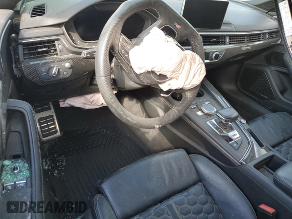 2019 Audi RS 5 z VIN WUAPWAF59KA903186, wystawiony jako Copart lot #42045505 z przebiegiem Nie podano mil oraz Szkoda całkowita • Salvage title. Historia ofert i sprzedaży dostępna na DreamBid. Obrazek 8.