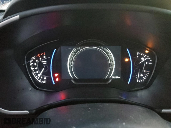 2020 Hyundai Santa Fe SEL with VIN 5NMS3CAA8LH279470, listed as a Copart auction lot 44563235 with 38,159 mi miles and Salvage Title. Bid and sale history available at carsss.com. Image 9.
