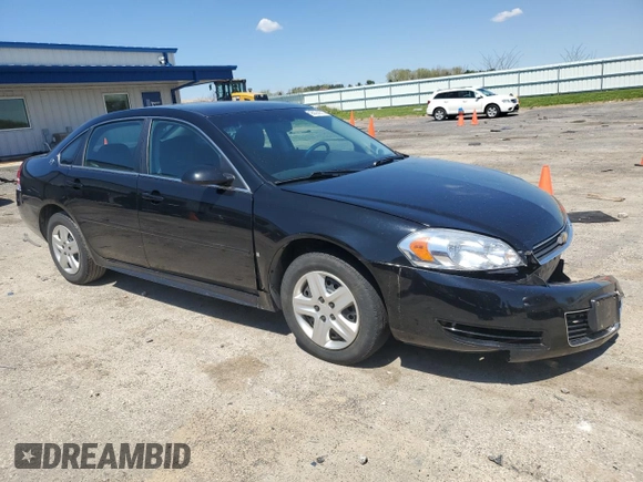 2009 Chevrolet Impala LS with VIN 2G1WB57K491286468, listed as a Copart auction lot 55894825 with 159,567 mi miles and Non Repairable. Bid and sale history available at DreamBid. Image 4.