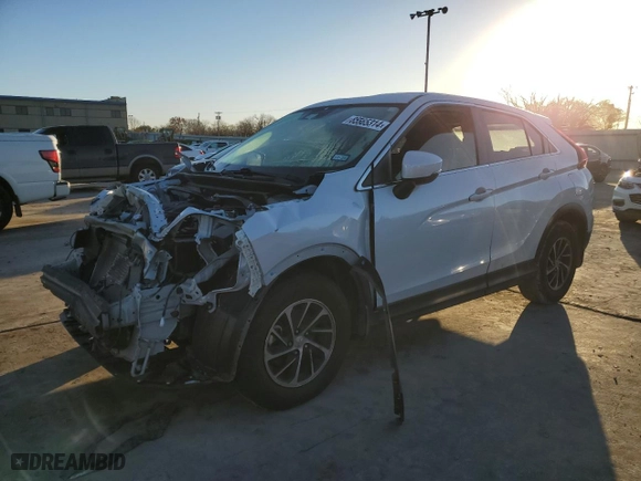 2022 Mitsubishi Eclipse Cross ES with VIN JA4ASUAA8NZ044628, listed as a Copart auction lot 85565314 with 0 mi miles and Salvage Title. Bid and sale history available at carsss.com. Image 1.